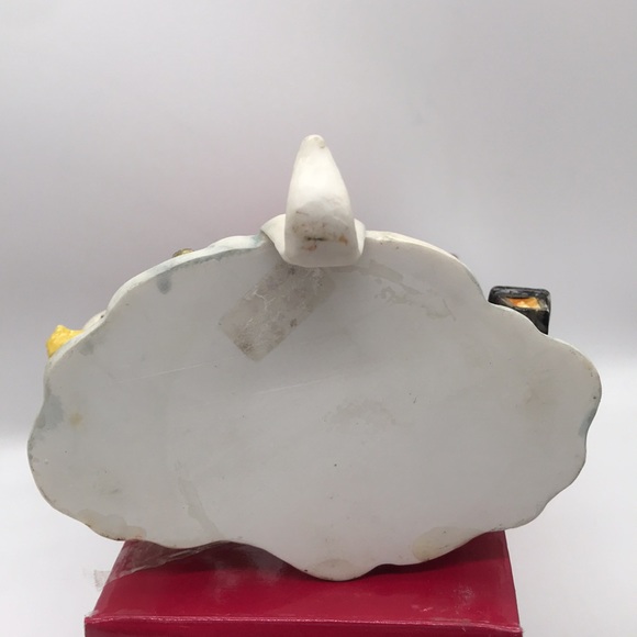 Vintage Heavy Resin Snowman Family Stocking Mantle Hanger 5”x 5” approx - Picture 7 of 12